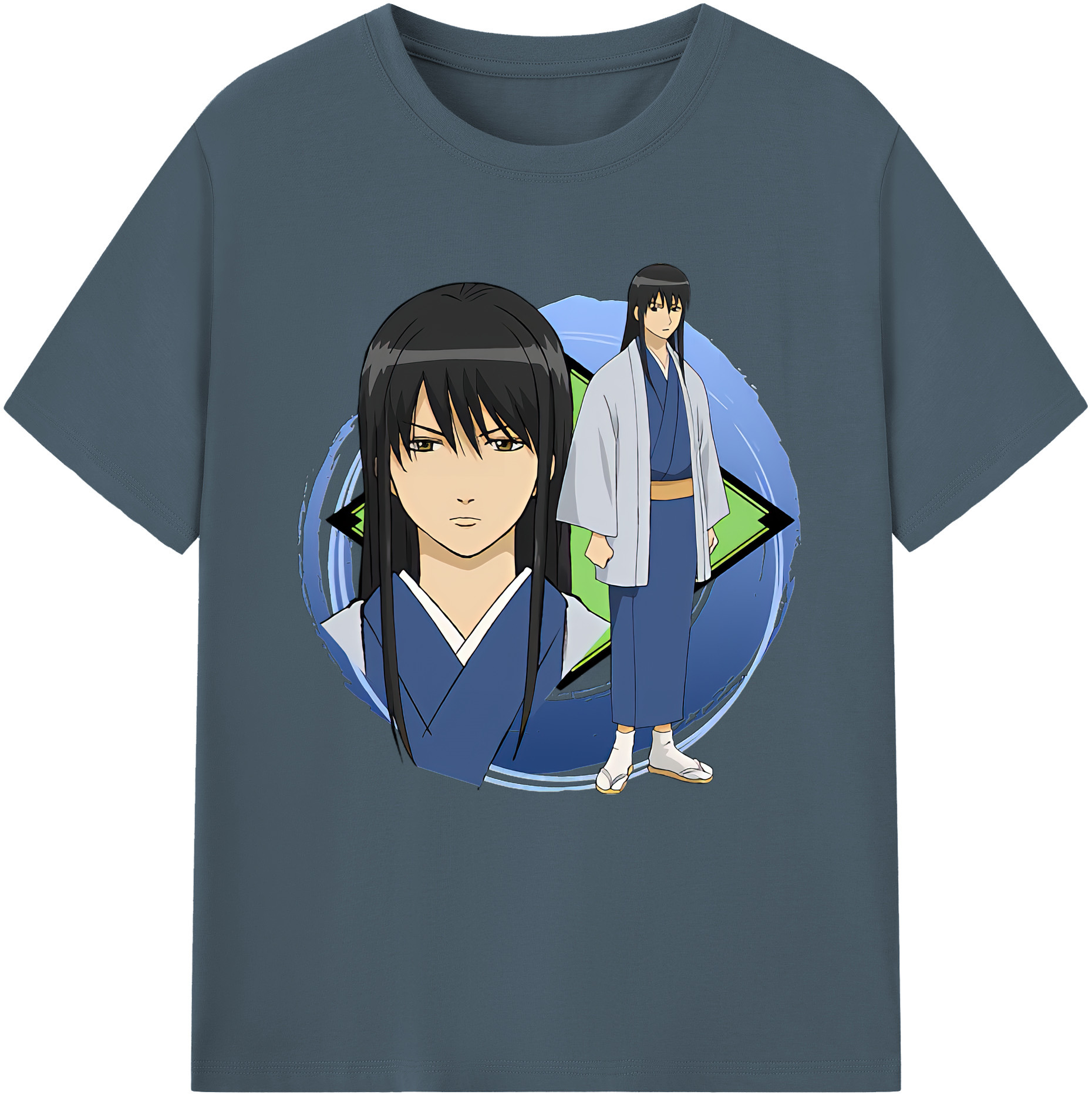 （画像用） ぎんたま 坂田銀時（さかたぎんとき） 神楽 志村新八（しむら しんぱち） GINTAMA Sakata Gintoki Kagura Shimura Shinpachi 綿100％半袖Tシャツ（フロントプリント）